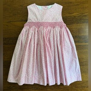 NWOT Little English Pink Floral Kids Dress 5
